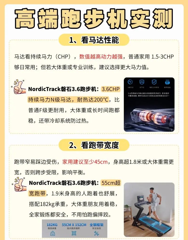 网上买跑步机什么牌子好_高端跑步机护膝选购_NordicTrack磐石3.6避震系统