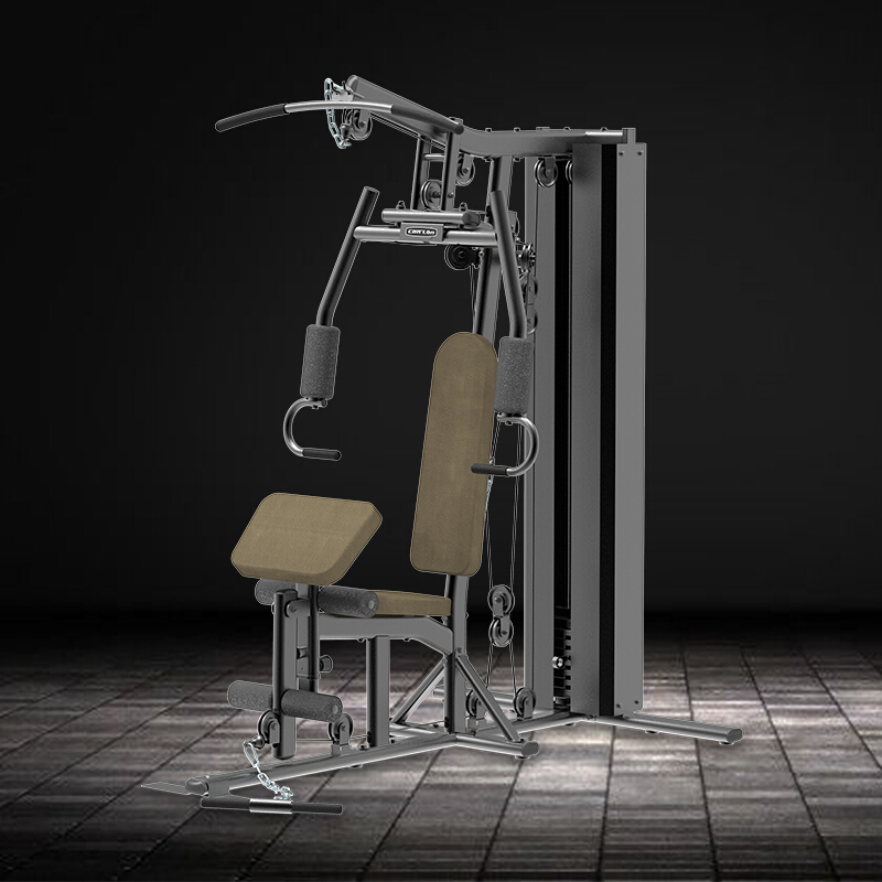 家用综合训练器_三人站综合训练器使用_安全稳定结构设计