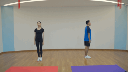 TABATA有氧健身操_开合跳胯下击掌深蹲_广场有氧健身体操