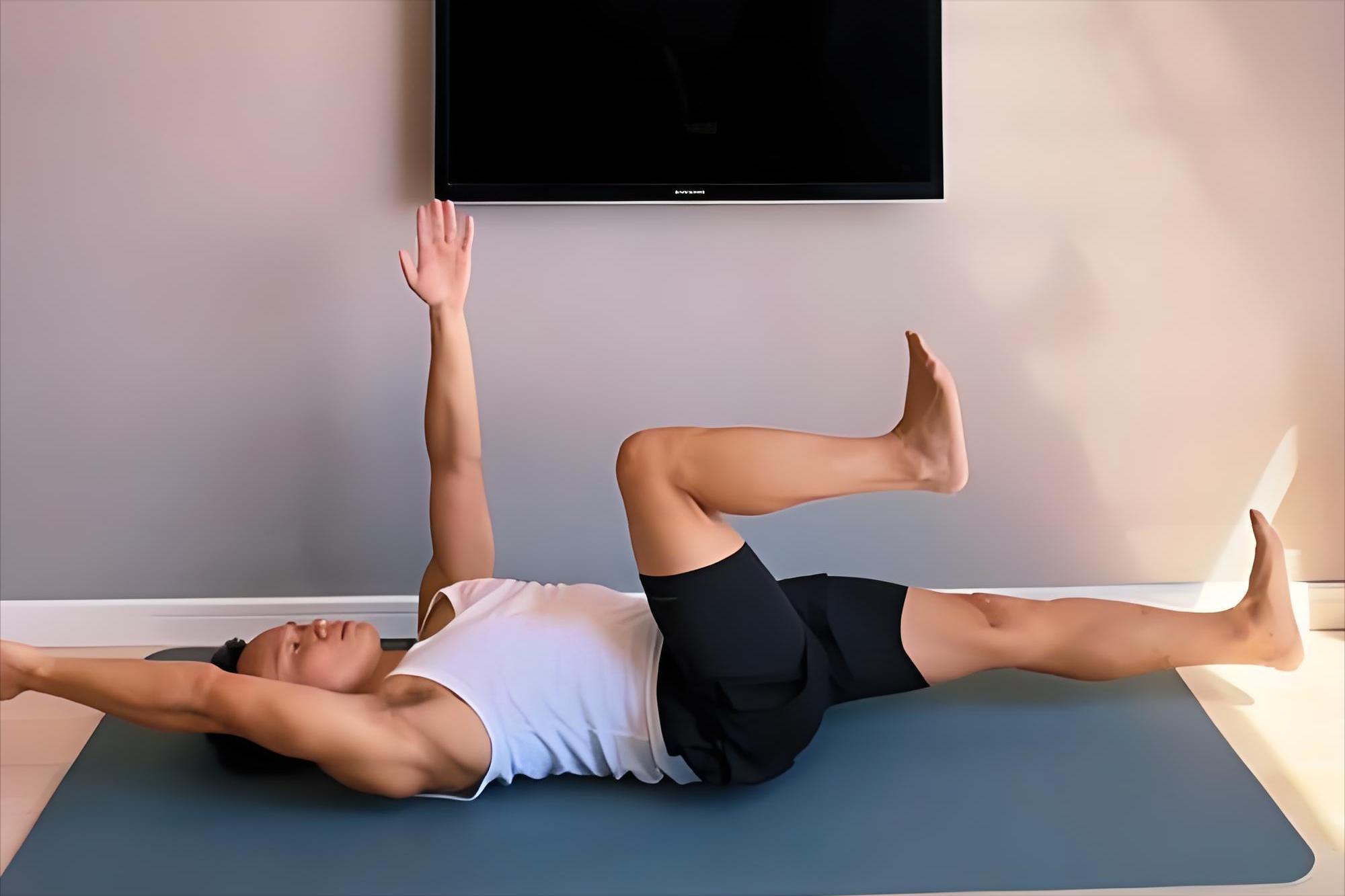 无需器械核心训练_腰部减肥健美体操_奥运冠军基础训练动作