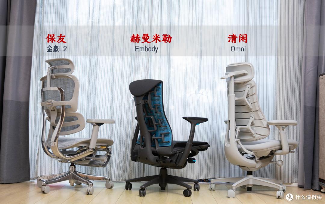 腰间盘突出 人体工学椅 对比测评 保友金豪L2 赫曼米勒embody 清闲LiberNovo Omni_健身椅怎么选
