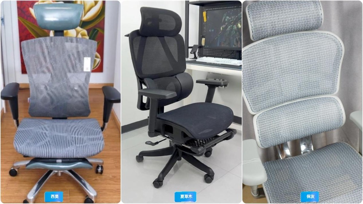 夏草木Fit2保友金豪B雄鹰西昊V1对比评测_久坐办公室腰酸背痛怎么办_健身椅使用方法视频