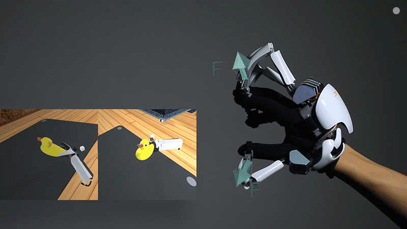 Dexmo VR手套 11个角度自由运动 _健身手套 知乎_ Dexmo 机械手套 力道反馈 